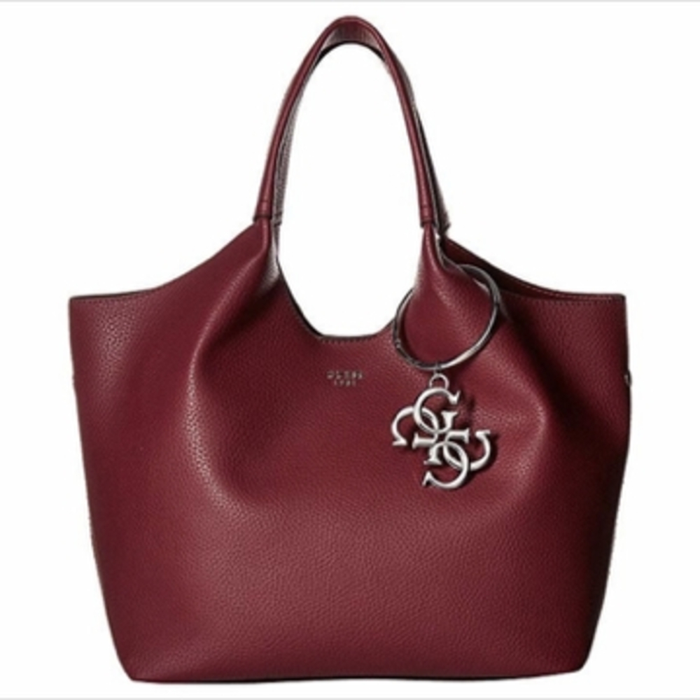 Elegant Burgundy Tote Bag